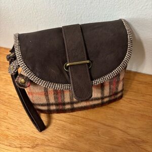 Icing Faux Leather Y2K Plaid Interchangeable Wristlet Coin Purse
